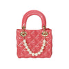 Lola + The Boys Pink Pearl Quilted Jelly Purse