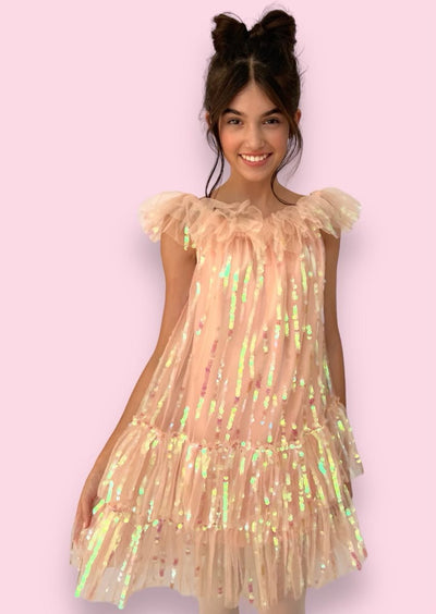 Lola + The Boys 4 One-shoulder Sequin Party Dress