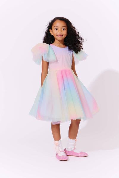 Lola + The Boys Sparkle Ombre Tulle Dress