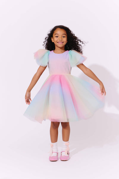 Lola + The Boys Sparkle Ombre Tulle Dress