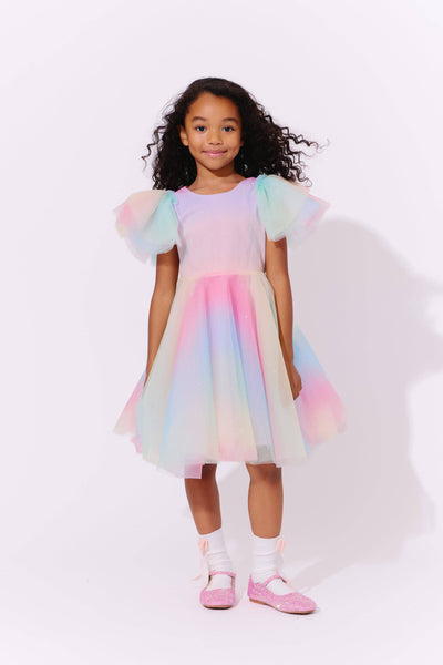 Lola + The Boys Sparkle Ombre Tulle Dress