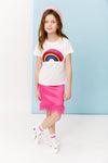 Lola + The Boys 3D Crystal Rainbow T-shirt