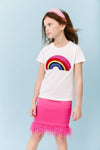 Lola + The Boys 3D Crystal Rainbow T-shirt