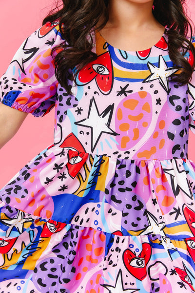 Lola + The Boys Dresses Abstract Heart Dress