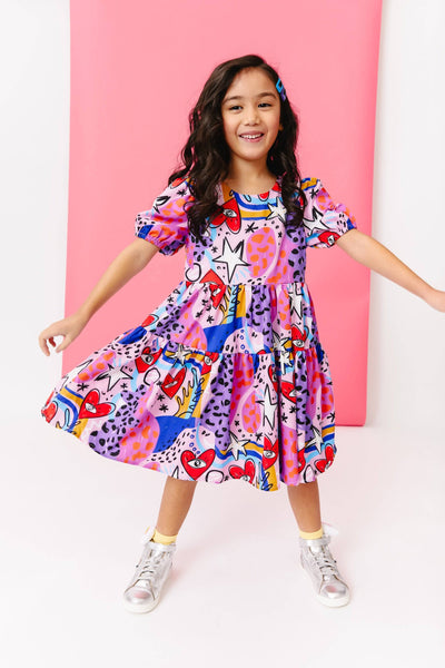 Lola + The Boys Dresses Abstract Heart Dress