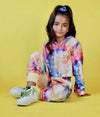 Lola + The Boys Set Be Happy Tie Dye Jogger Set