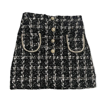 Lola + The Boys Skirts Coco Tweed Pearl Skirt