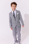 Gray Plaid Piece Suit