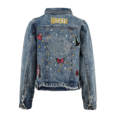 Crystal Patch Denim Jacket