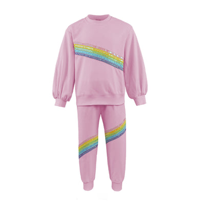 Pink Rainbow Stripe Set