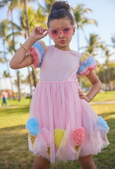 Ice Cream Shimmer Tulle Dress