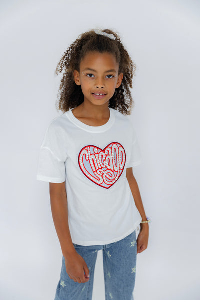 Chicago Sparkle Heart T-shirt