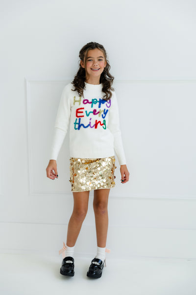 Happy Everything Tinsel Sweater