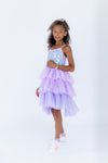 Lavender Paillette Ombre Tutu Dress