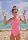 Pink Birthday Girl Gem Swimsuit