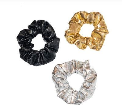 Holliday Metallic Scrunchie Set