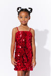 Paillette Ruby Party Dress