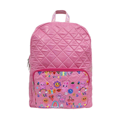 Doodle Art Quilted Backpack