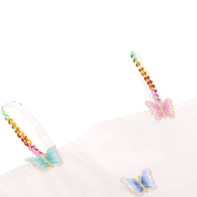 Lola + The Boys 3D Rainbow Butterfly High Low Dress