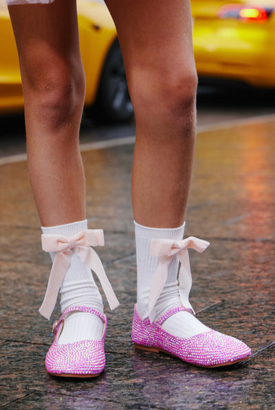 Pretty in Pink Crystal Ballet Flat