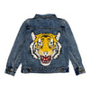 Irregular Tiger Art Denim Jacket