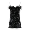 Midnight Shimmer Mini Dress