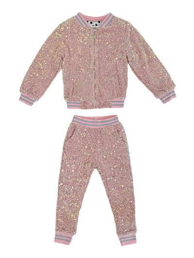 Cotton Candy Sequin Velour Set