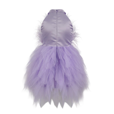 Lavender Haze Feather Dress