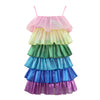 Rainbow Shimmer Tiered Dress