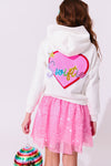 Bubble Gum Hot Pink Sequin Skirt