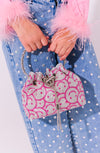 Rhinestone Bucket Handbag