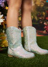 Silver Crystal Cowgirl Boots