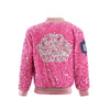 Women's Glinda Sequin Ombre Bomber - Hot pink