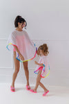 Women's Rainbow Crystal Coverup