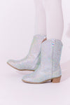 Silver Crystal Cowgirl Boots