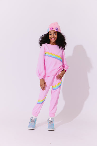 Pink Rainbow Stripe Set