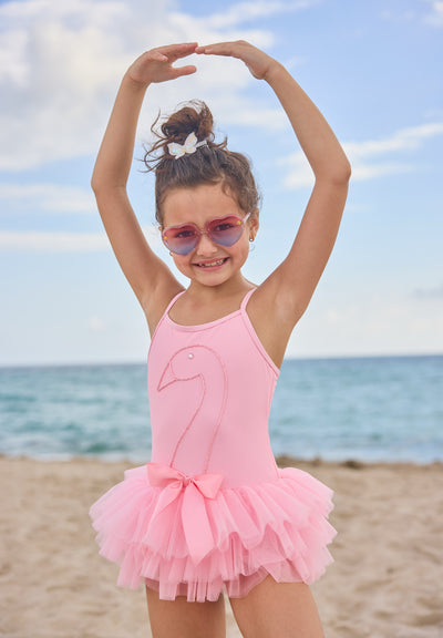 Swan Shimmer Tulle Swimsuit