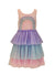 3D Rainbow Peach Tank Dress