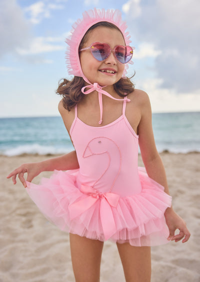 Swan Shimmer Tulle Swimsuit