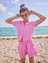 Pink Bows Summer Short Set