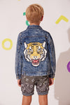 Tiger Art Denim Jacket