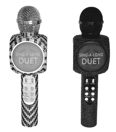 Sing-A-Long Duet Bling Karaoke Microphones Disco Lights - 2-pack