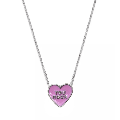 Top Trenz Accessories Be Mine Conversation Valentines Necklace