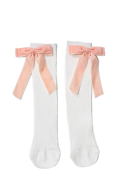 Lola + The Boys Accessories White Bow Socks