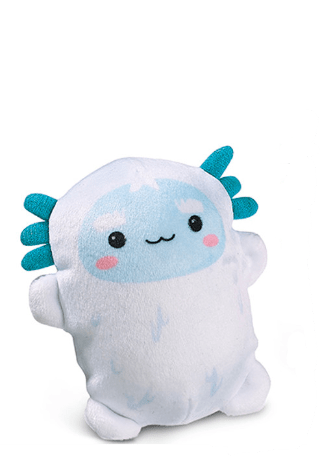 Top Trenz Accessories Snowy Bubble Stuffed Squishy Friends - A Very Axolotl Christmas