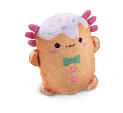 Top Trenz Accessories Ginger Puff Bubble Stuffed Squishy Friends - A Very Axolotl Christmas