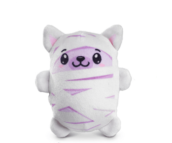 Top Trenz Accessories Mummy Meow Bubble Stuffed Squishy Friends - Halloween Edition