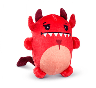 Top Trenz Accessories Lil' Red Devil Bubble Stuffed Squishy Friends - Halloween Edition