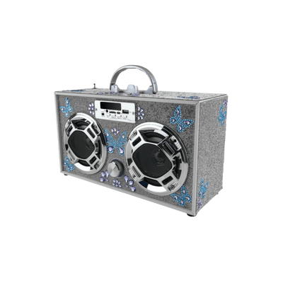 Trend Tech Accessories Butterfly Bling Boombox & Bluetooth Speaker