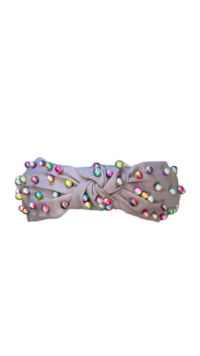 Lola + The Boys Accessories Midnight Candy Pearl Knot Headband